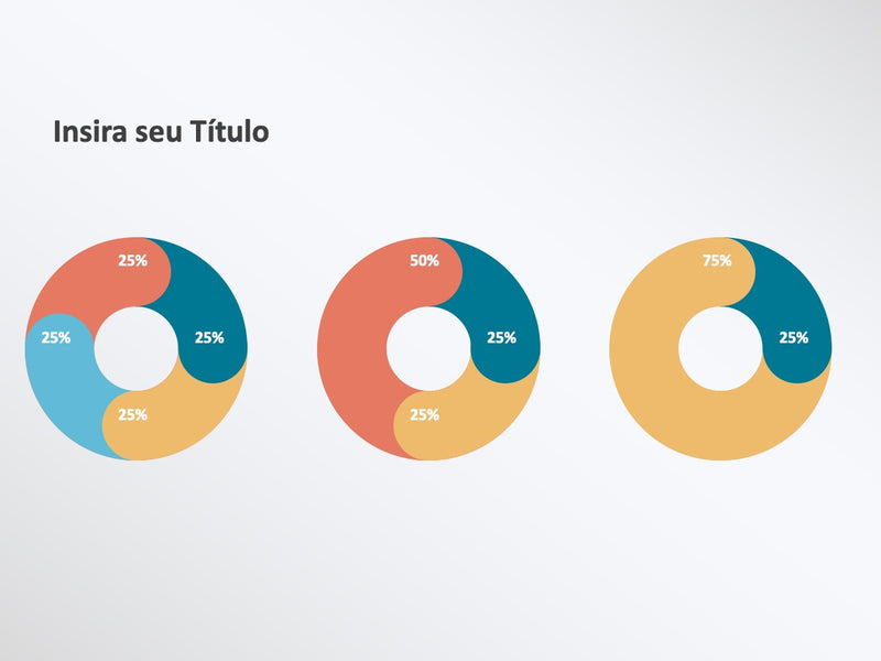 Gráfico de rosca com sobreposição - Slide Individual