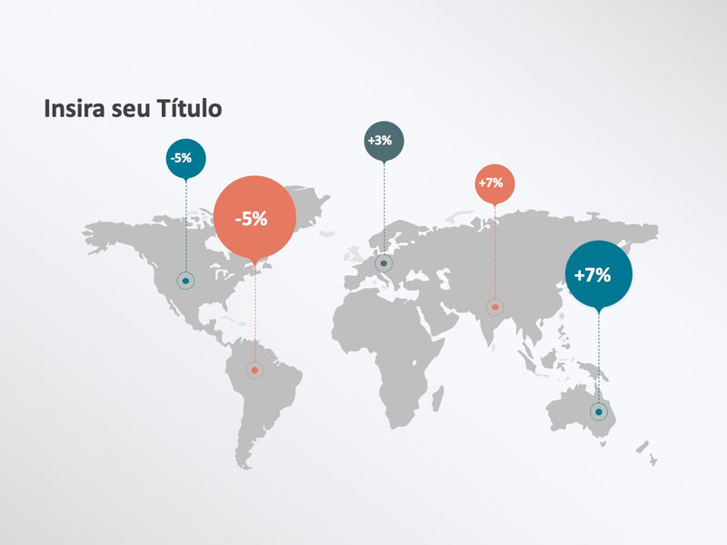 Infográfico em mapas - Slide Individual