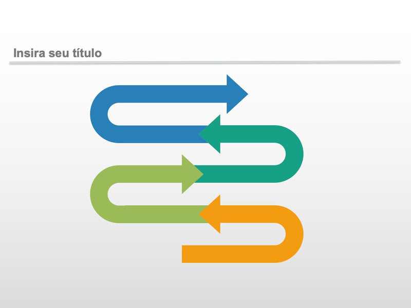 Dashboard Setas em Zigue Zag- Slide Individual