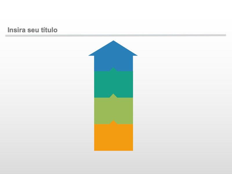 Dashboard Processo em Seta para Cima - Slide Individual