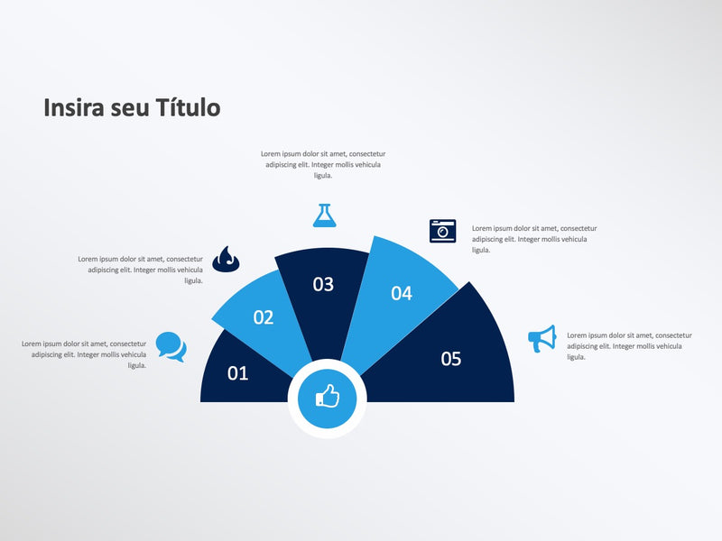 Infográfico em Leque - Slide Individual