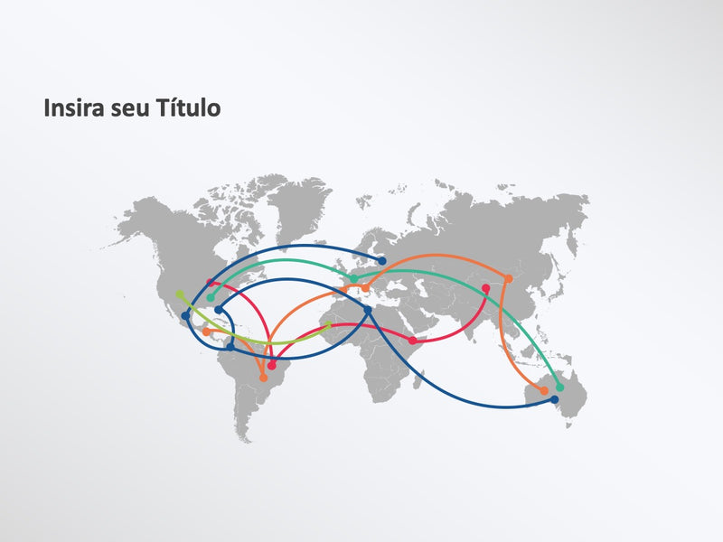 Infográfico Rotas pelo Mundo - Slide Individual