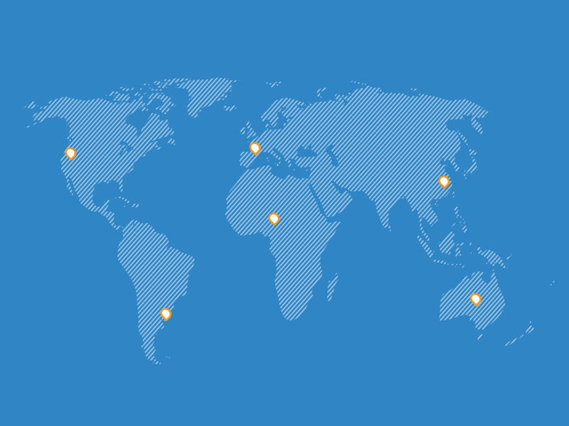 Mapa Mundial Estilizado - Slide Individual