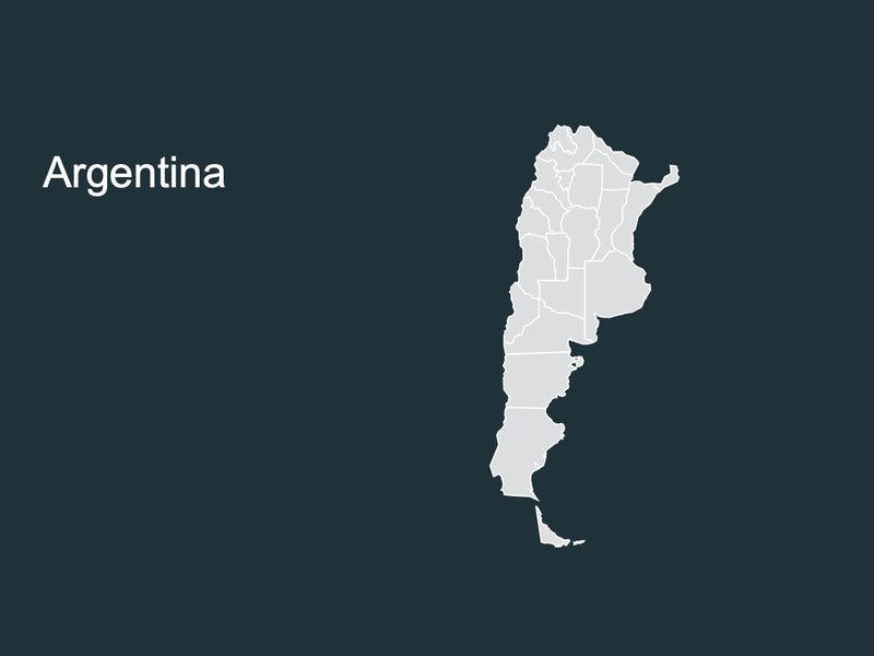 Mapa Argentina por Estado - Slide Individual