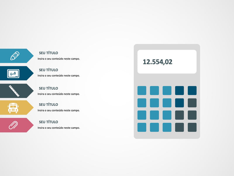 Educação Calculadora - Slide Individual