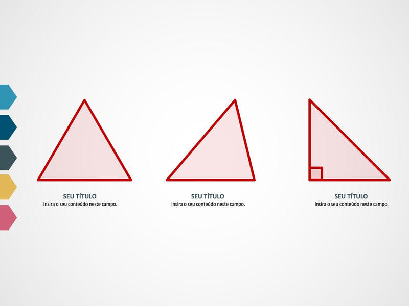 Matemática Triângulos - Slide Individual