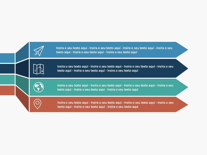 Setas em Perspectiva - Slide Individual