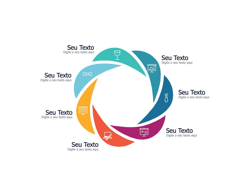 Processo Circular 7 Etapas - Slide Individual