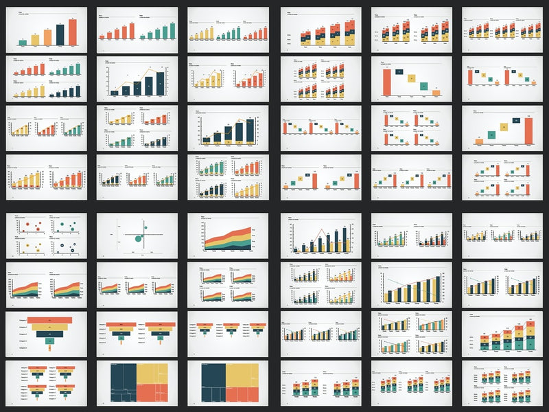 Gráficos Completo - Super Pacote com 110 Slides