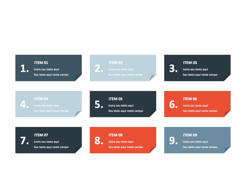 Agenda de Apresentação - Pacote de 12 Slides