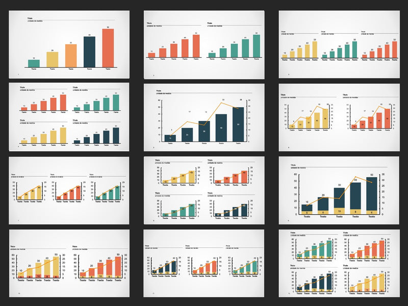 Gráficos Completo - Super Pacote com 110 Slides