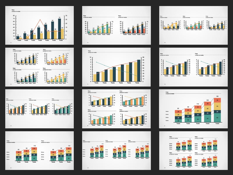 Gráficos Completo - Super Pacote com 110 Slides