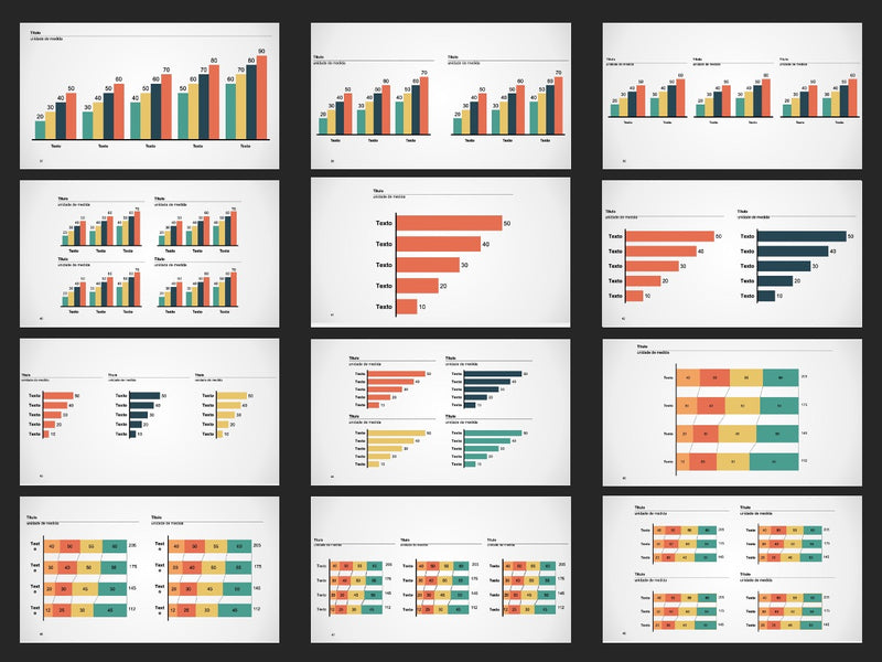 Gráficos Completo - Super Pacote com 110 Slides