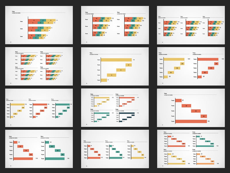 Gráficos Completo - Super Pacote com 110 Slides