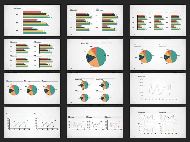 Gráficos Completo - Super Pacote com 110 Slides