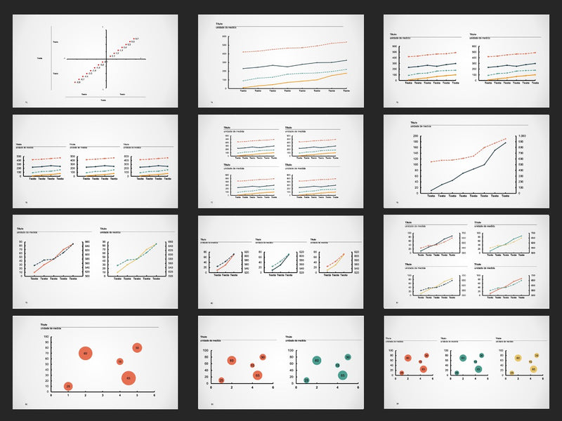 Gráficos Completo - Super Pacote com 110 Slides