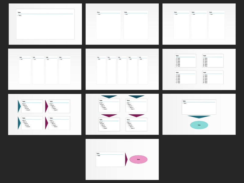 Caixas de Texto - Pacote com 10 Slides