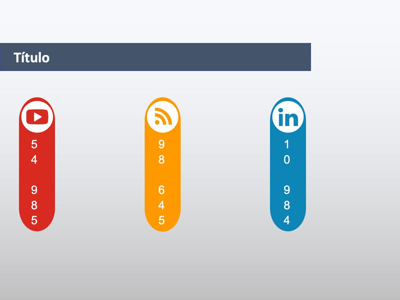 Infográfico com Redes Sociais - Pacote com 12 Slides