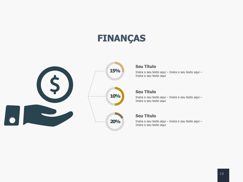 Dinheiro e Finanças - Pacote com 20 Slides