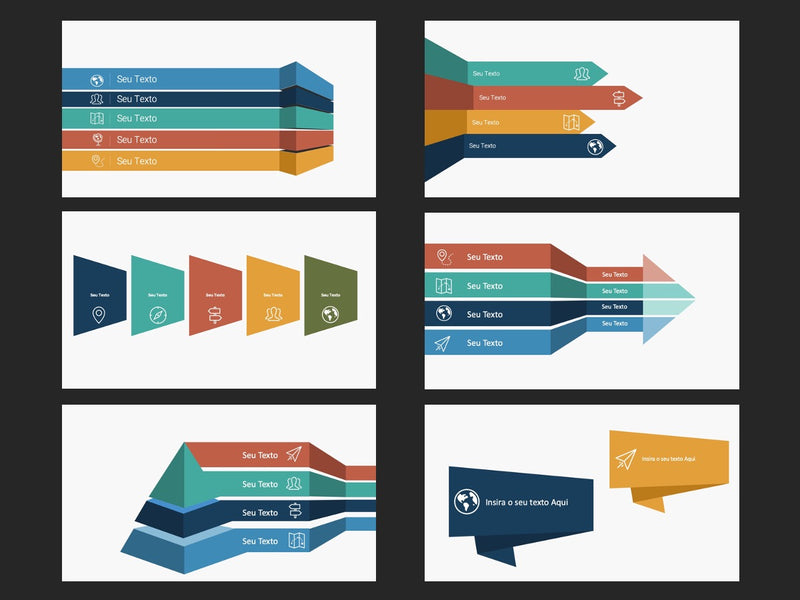 Formas em Perspectiva - Pacote com 15 Slides