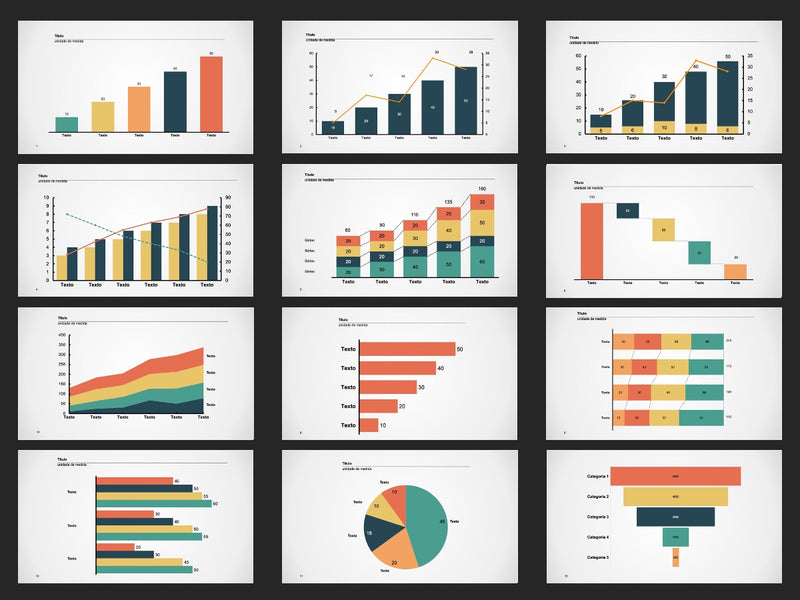 Gráficos Básicos - Pacote com 15 Slides