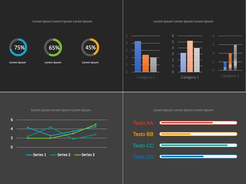 Dashboard de Gráficos - Slide Individual