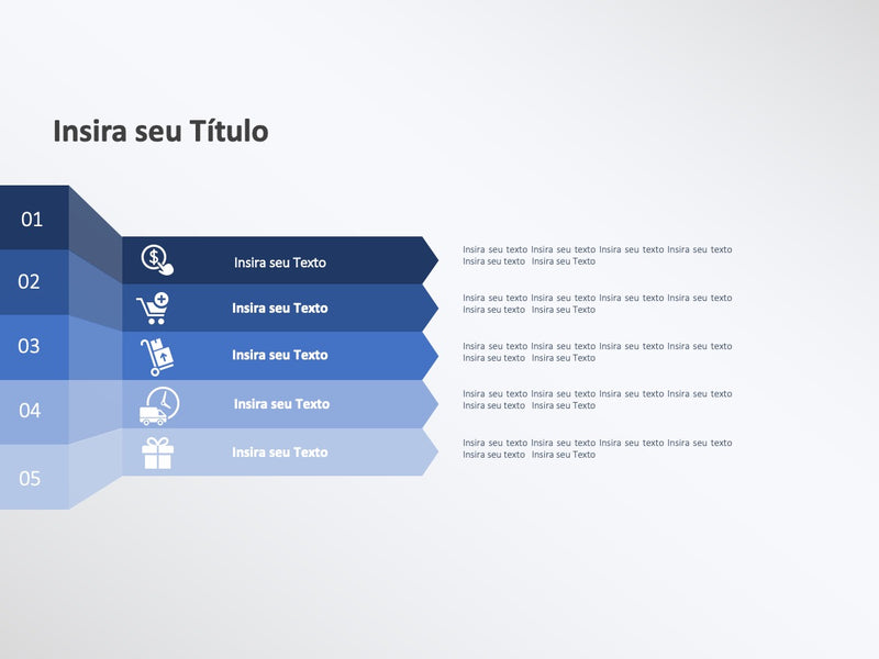 Infográfico Setas Laterais - Slide Individual