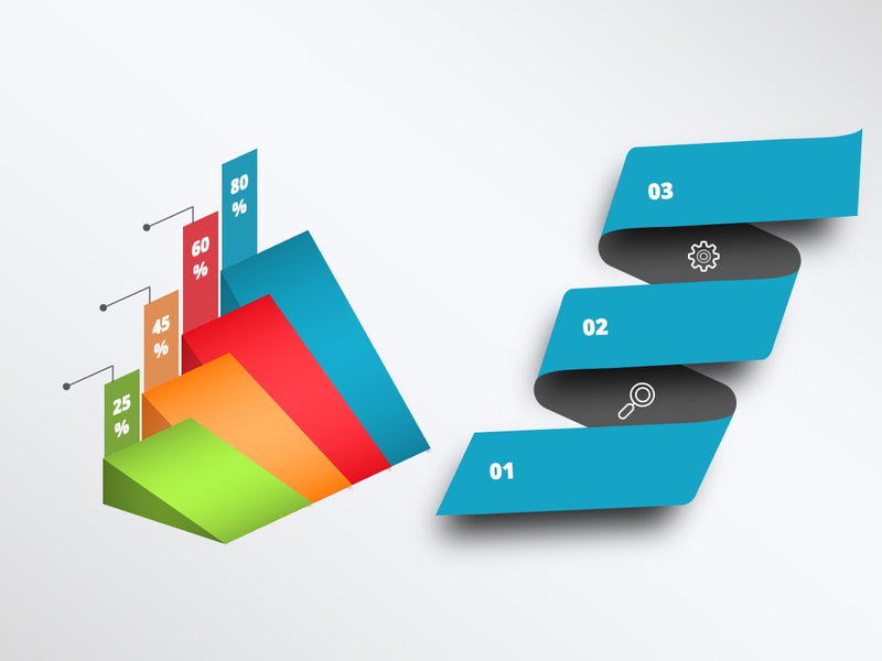 Infográfico com Funil - Pacote com 15 Slides