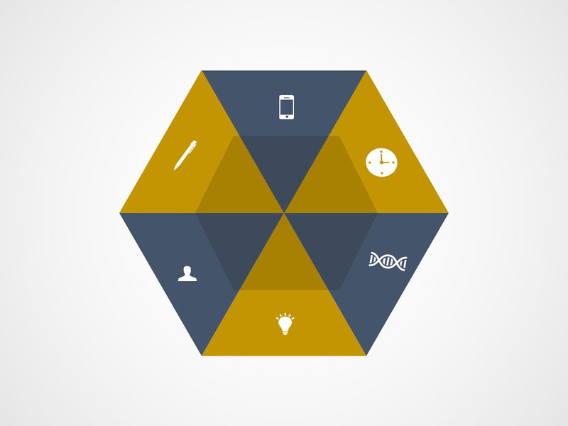 Forma Hexágono Infográfico - Slide Individual