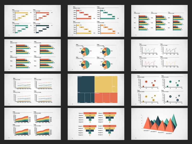 Gráficos Essenciais - Pacote com 25 Slides