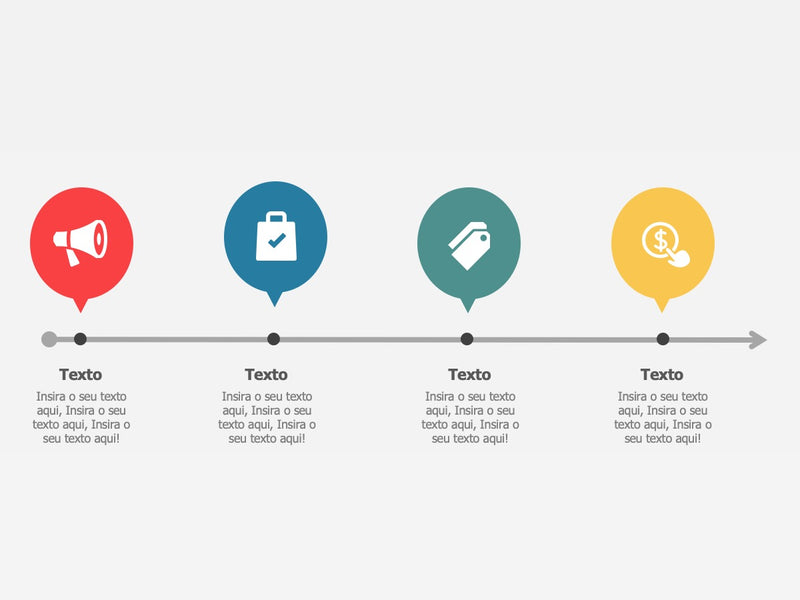 Linha do Tempo Modelo B - Pacote com 25 Slides