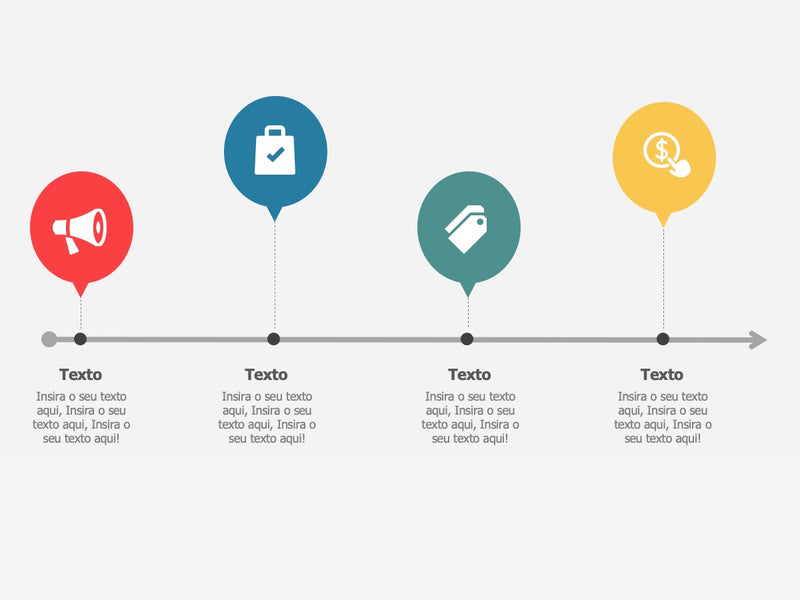 Linha do Tempo Modelo B - Pacote com 25 Slides