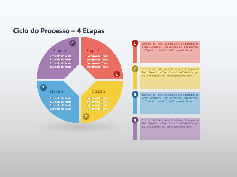 Infográfico de Processos - Pacote de 6 slides