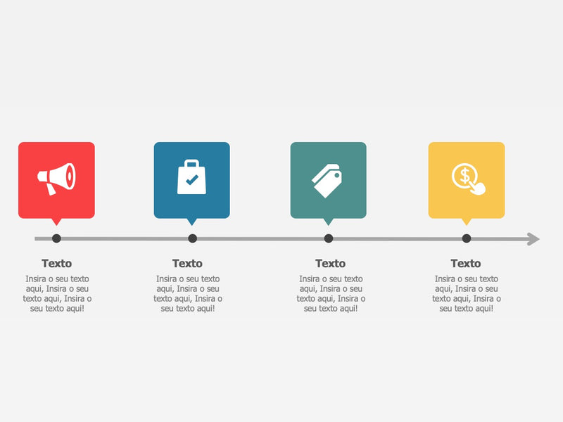 Linha do Tempo Modelo B - Pacote com 25 Slides