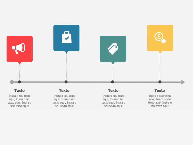 Linha do Tempo Modelo B - Pacote com 25 Slides