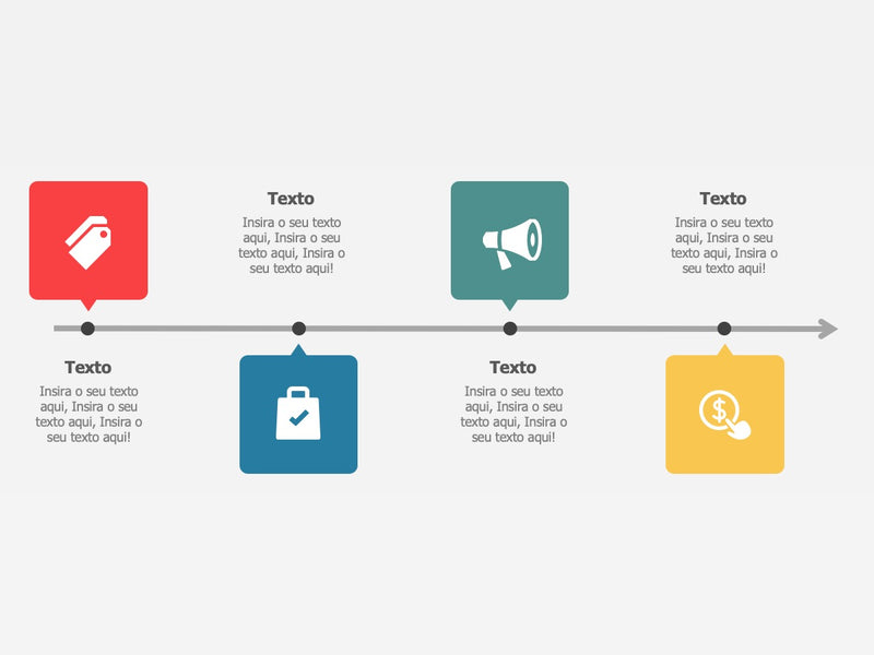 Linha do Tempo Modelo B - Pacote com 25 Slides