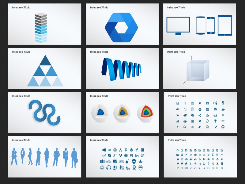 Infográficos Dashboard - Pacote com 35 Slides