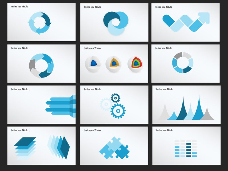 Infográficos Dashboard - Pacote com 35 Slides