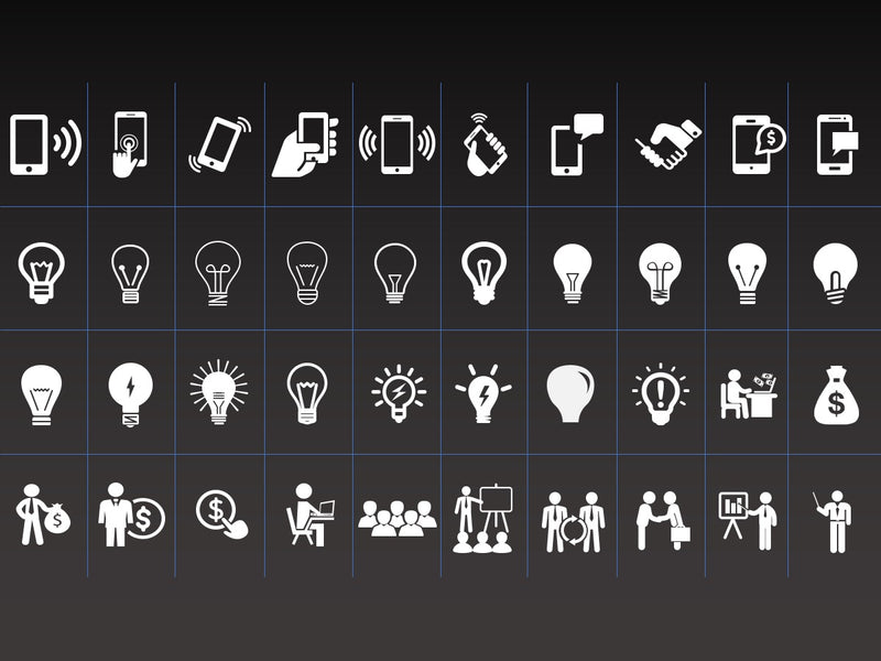 Ícones para apresentações - Pacote com 280 Ícones
