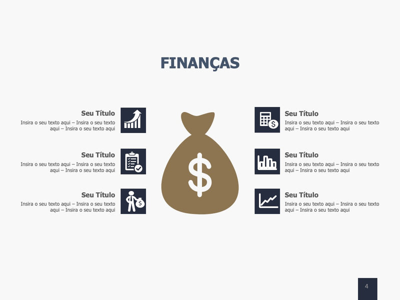 Dinheiro e Finanças - Pacote com 20 Slides