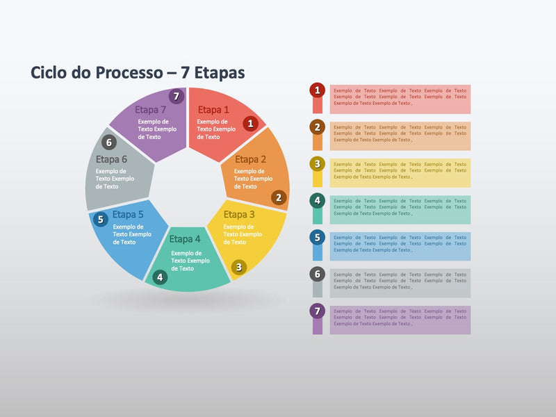 Infográfico de Processos - Pacote de 6 slides