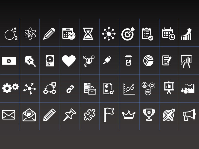 Ícones para apresentações - Pacote com 280 Ícones