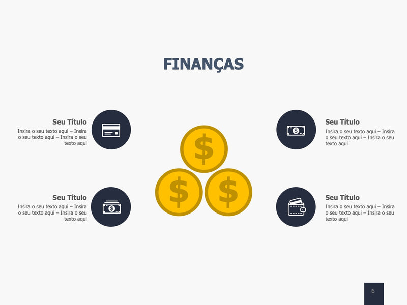 Dinheiro e Finanças - Pacote com 20 Slides