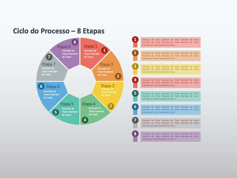 Infográfico de Processos - Pacote de 6 slides