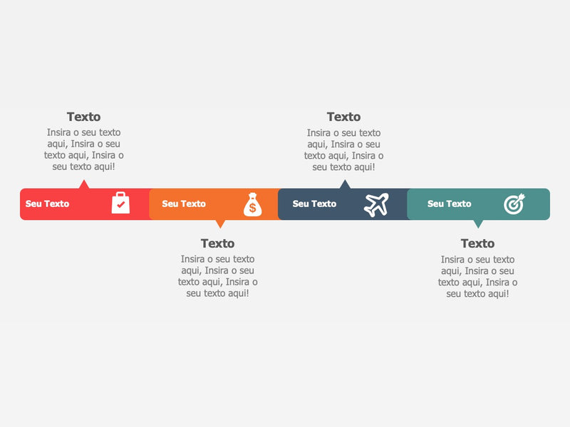Linha do Tempo Modelo A - Pacote com 25 Slides