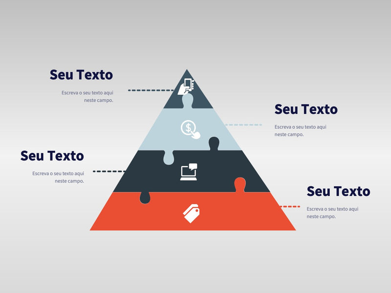 Infográficos Quebra-Cabeça - Pacote com 8 slides