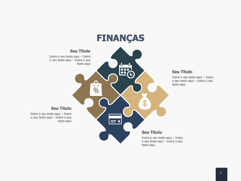 Dinheiro e Finanças - Pacote com 20 Slides